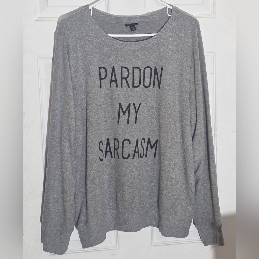 Gray Crew Neck Sweater